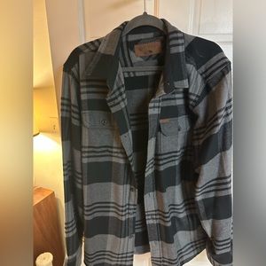 Orvis flannel — black and gray